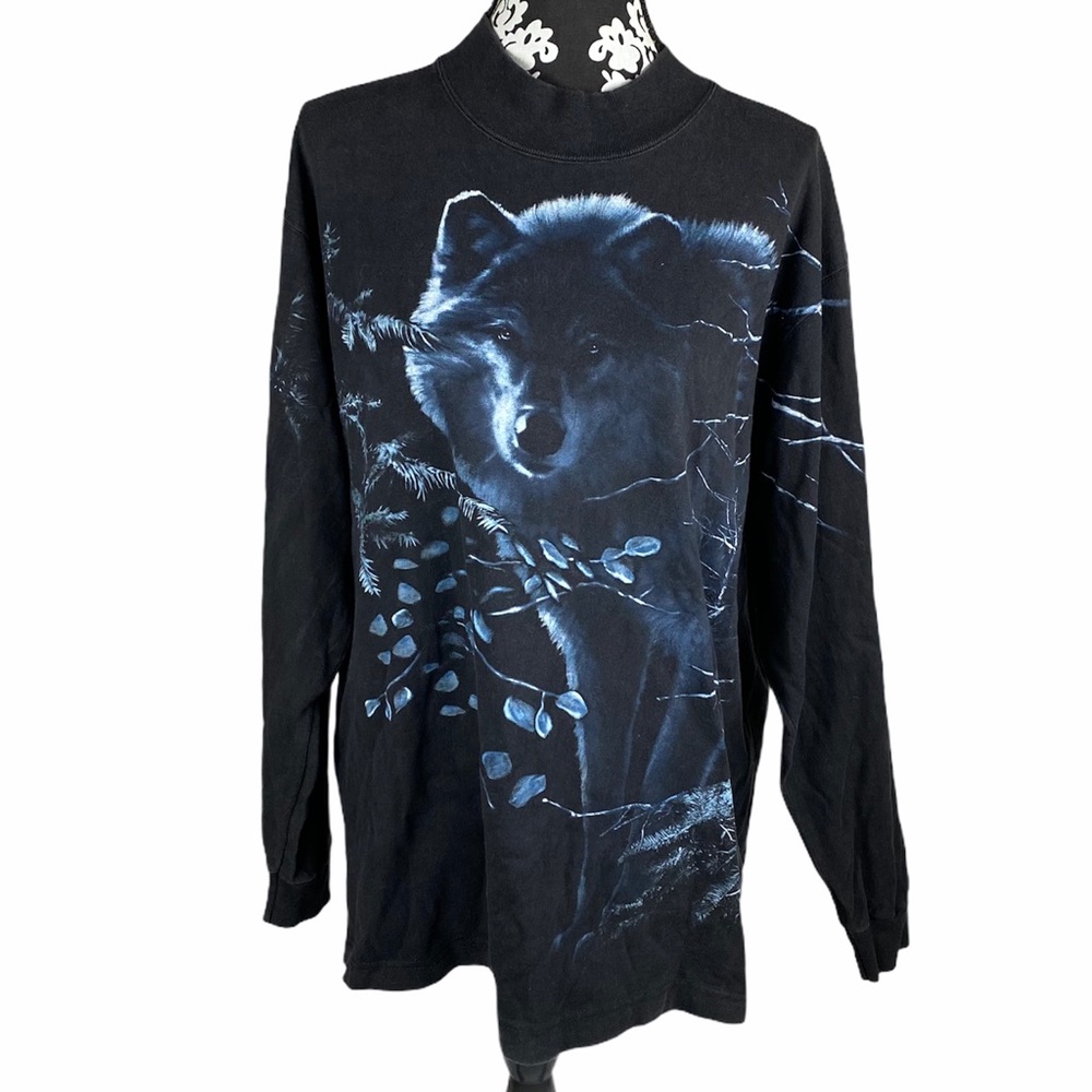 Vintage Sweater 100% Cotton Goodwear Wolf Shirt